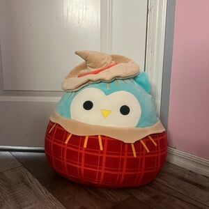 Squishmallows Owl Plush - Red and Blue